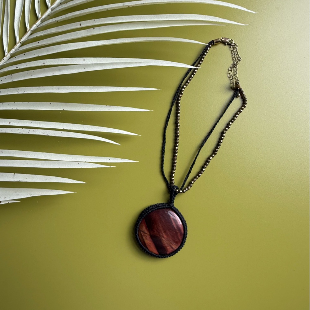 Free People Brown Pendant Necklace